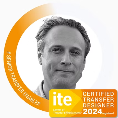 Joss Frimond, Senior Transfer Enabler, Certified Transfer Designer